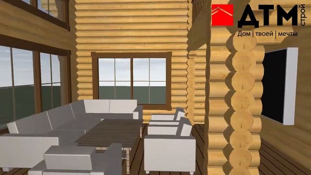 3D экскурсия по проекту дома "Репин" от строительной компании ДТМ Строй смотреть онлайн