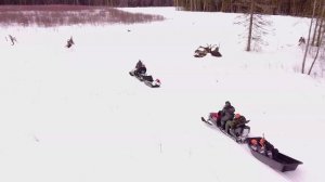 Загонная охота 2022 . Зимняя охота с коллективом . Видео с дрона