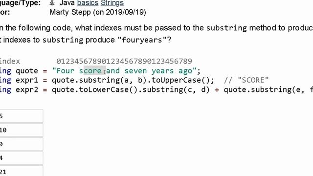 Java Practice It || 3.21 fourScore || String basics смотреть онлайн