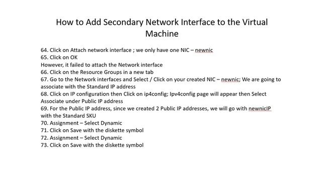 # How to Add Secondary Network Interface to the Virtual Machine | Ekascloud | English