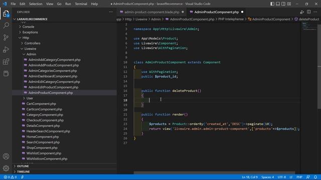 Laravel 9 E-Commerce - Admin Delete Product