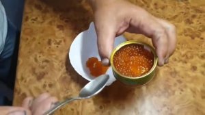 Пробуем икру Кеты и Горбуши