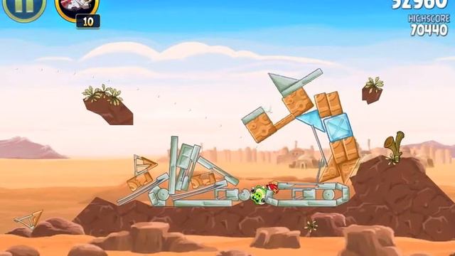 Angry birds star wars TATOOINE level 1-23 Walkthrough 3 stars смотреть онлайн