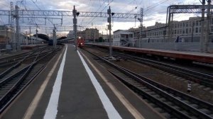 Отправление с Московского вокзала поезда №205 Санкт-Петербург - Москва (Full HD).