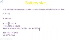 300 watts Solar system for home calculations │ Battery Inverter Ups requirement