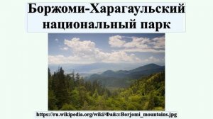 Боржоми-Харагаульский национальный парк