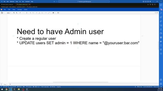 How To Synapse Admin Via Docker On Ubuntu VM : Step By Step Explanation