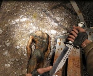 Сталкер ТЧ рохождени   схватка с кровососом.