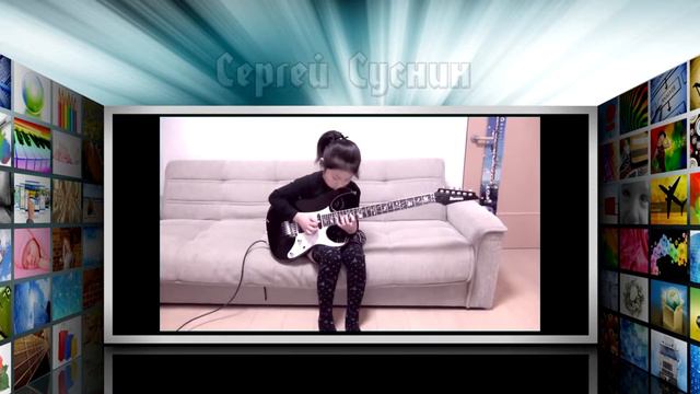 8 летняя девочка суперски играет на гитаре смотреть онлайн