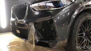 Оклейка бампера в антигравийную пленку (полеуретан) BMW X5