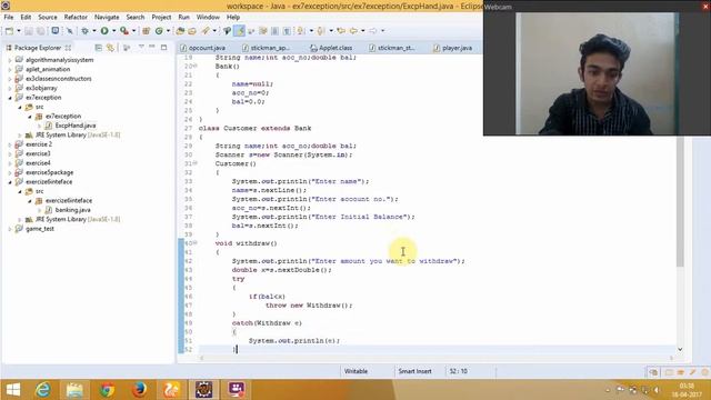 java programming lab ex no 7 смотреть онлайн