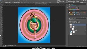 Circular Pixel Stretch Effect - Photoshop Tutorial