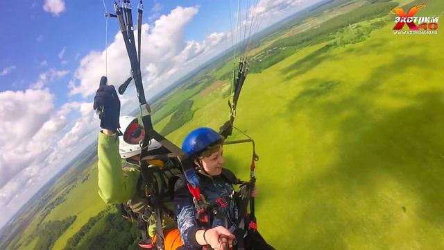 Полет на параплане в Калуге - Показаньева Анна смотреть онлайн