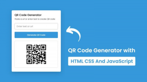 ? Создание генератора QR-кода с помощью HTML CSS и JavaScript