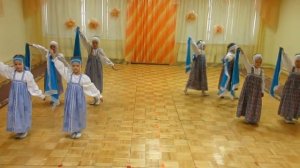 Как у наших у ворот. Дружный хоровод. Коллективный танец.  "Зима красавица"