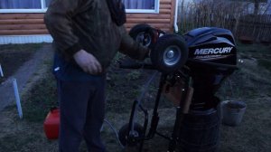 Первый запуск нового мотора Mercury F20 FOURSTROKE