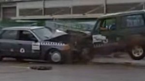 Ford Scorpio vs Mitsubishi Montero Dekra Crash Test.avi