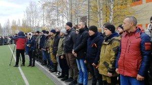 Народные проводы мобилизованных жителей города Лангепаса на службу.mpg
