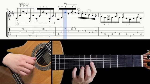 (Agustín Barrios Mangoré) La Catedral 3rd mov. - Tab & Lesson смотреть онлайн