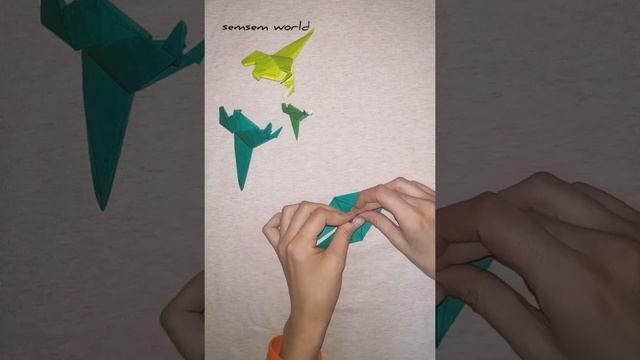 origami dino t-rex #origami #origamipapercraftforkids #diy #origamidinosaur смотреть онлайн