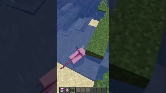 Текстур Пак улыбающийся аксолотль МАЙНКРАФТ #shorts смотреть онлайн