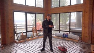 Монтаж электропроводки в доме из клееного бруса. Загородное строительство. Суванто