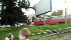 Трамвайная конечная в городе Омске, на пересечении улиц 3 Транспортная и Богдана Хмельницкого.часть3