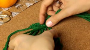 НОВОГОДНИЙ макраме мешочек | Мастер-класс для начинающих