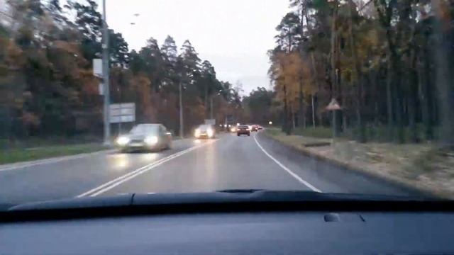 Поездка с поселка Барвиха XXI до Парка победы Timelapse 10x