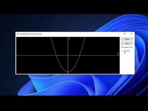 MATH. Looking for a local minimum