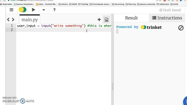 Python 1: input function