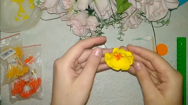 КРАСИВЫЙ цветок ?из фоамирана ? МК / Бантики для принцесс ?