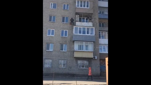 Промышленный Альпинизм, спуск в рабочую зону.