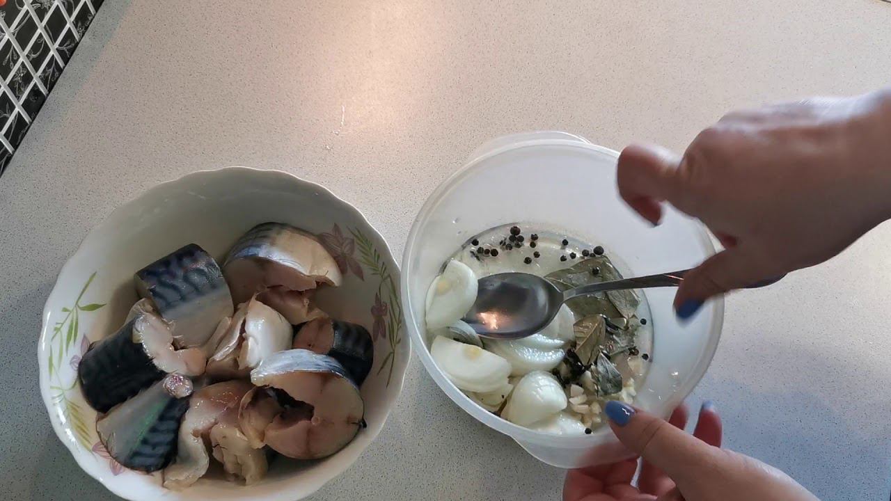 КАК ВКУСНО ПОСОЛИТЬ СКУМБРИЮ.СКУМБРИЯ ПРЯНОГО ПОСОЛА.HOW DELICIOUS TO SALT THE MACKEREL