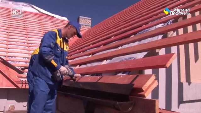 Установка водосточной системы Металлпрофиль