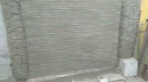 Забор из Арт-бетона Как сделать доски и камень на заборе из Арт-бетона. часть 8 мастер Грищенко