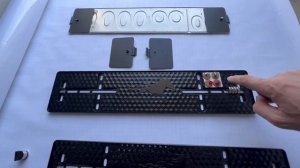 Номерные рамки фирмы Конкурент с LED надписью