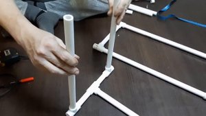 Новогодние идеи. Праздничная светящаяся  церемониальная арка из полипропиленовых труб.