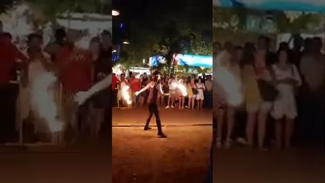 Goa... Saturday night market (Anjuna) Fire dance ( before covid)