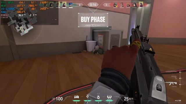 Valorant - RTX 3050 8GB + i5-12400F смотреть онлайн