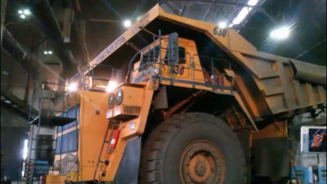 Запуск грузовика белаз после ремонта