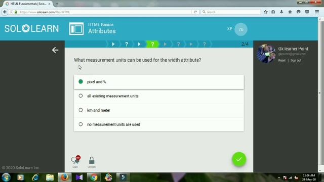 SOLOLEARN HTML BASICS ANSWERS