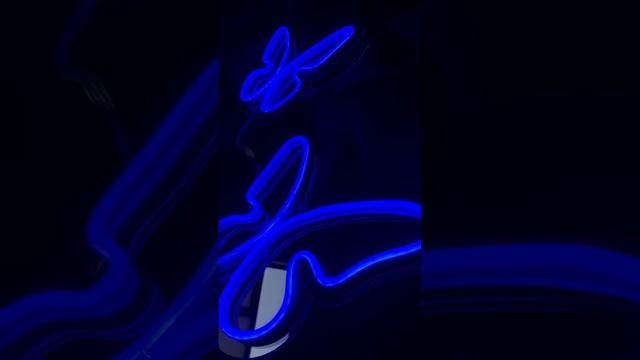 Неоновая вывеска - бабочкиНеоновая вывеска - бабочки