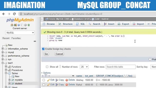 Group Concat in MySQL | How to sum String Columns in SQL #29