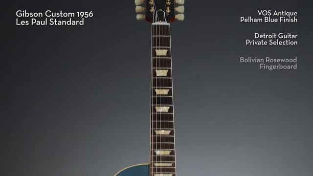 Test Drive | Gibson Custom 1956 Les Paul Standard Reissue VOS Antique Pelham Blue смотреть онлайн
