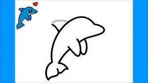 HOW TO DRAW A DOLPHIN