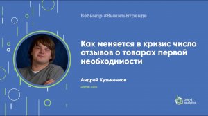 Как меняется в кризис число отзывов о товарах первой необходимости