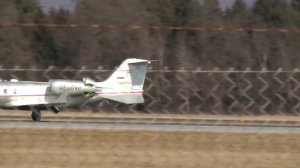 Vista Jet Learjet 60 landing at Brnik airport