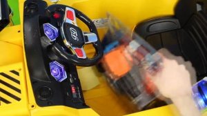 Пожарная машина, Трактор, Экскаватор, Полиция и Поездка на поезде на автомобилях