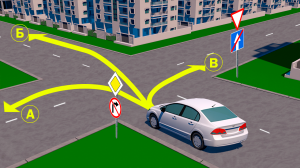 Какая из предложенных траекторий является запрещенной?